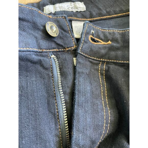 Chico's Platinum Jean dark blue wash Jewel embellished Bootcut size 2.5 14 - Picture 8 of 11